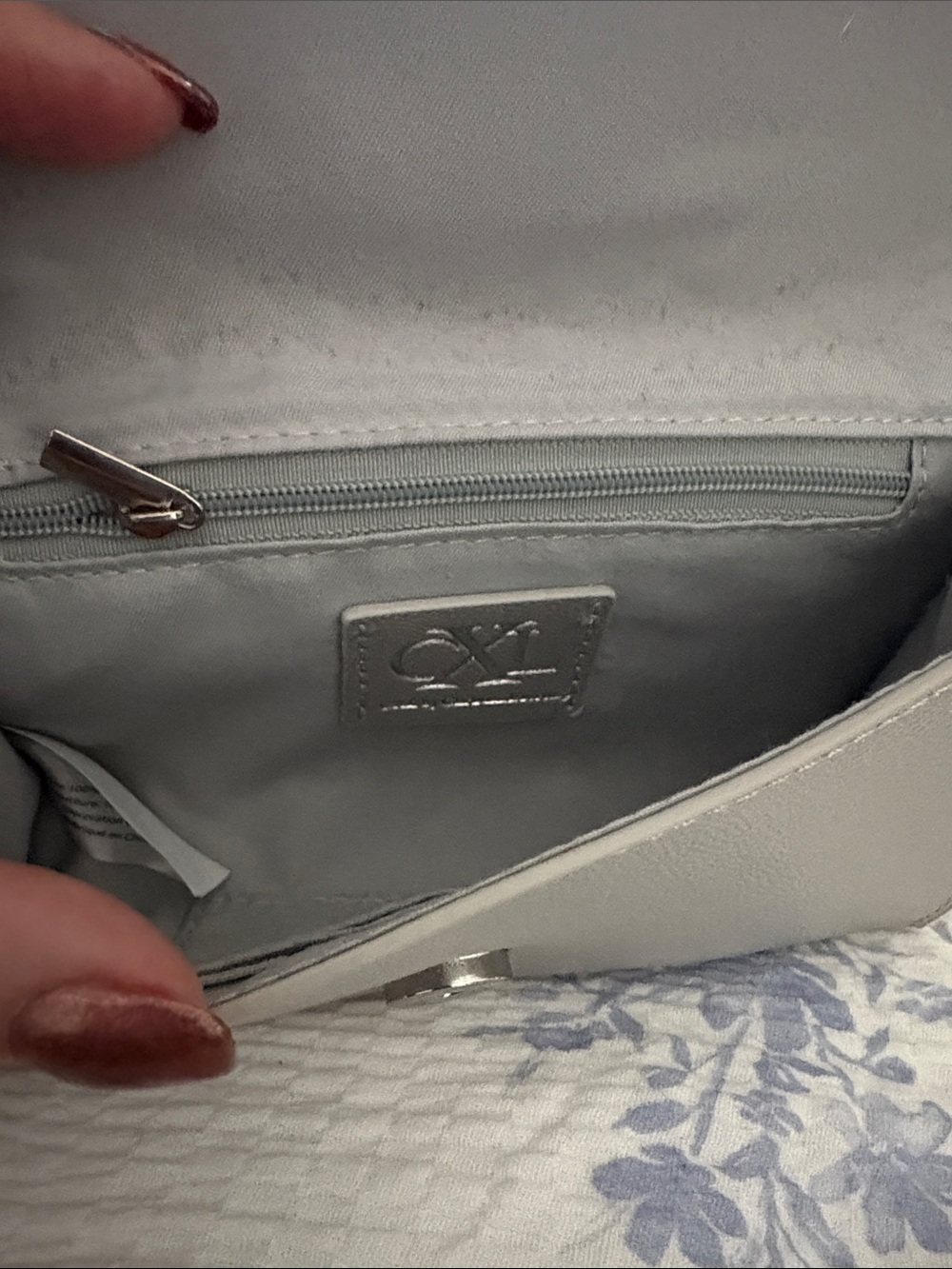 Christian Lacroix Metallic Silver Logo Flap Wallet - Picture 7 of 7